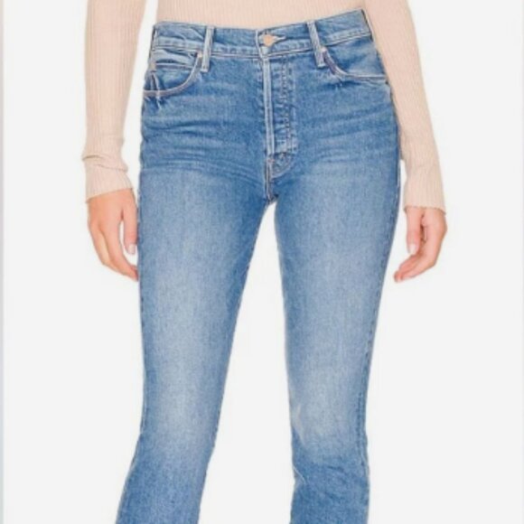 MOTHER DENIM The Stunner Ankle Fray Crate Digger 26 HARDLY WORN! $258 - Picture 4 of 15